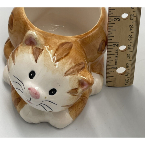 MSR Imports Kitten Vases Planters Kitschy Trinket Holder Lot Of 3 #6493 C2000 - Picture 5 of 9